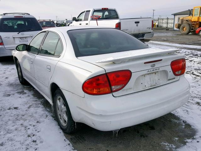 1G3NL52E94C129605 - 2004 OLDSMOBILE ALERO GL WHITE photo 3