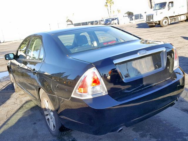 3FAHP08137R107328 - 2007 FORD FUSION SEL BLACK photo 3