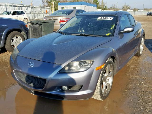 JM1FE17N650159034 - 2005 MAZDA RX8 GRAY photo 2