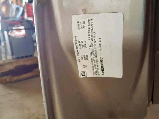 1G1NE52M0X6185431 - 1999 CHEVROLET MALIBU LS BEIGE photo 10