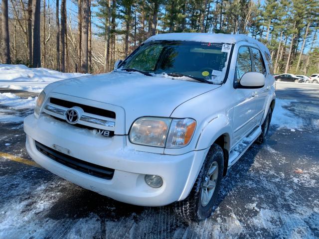 5TDBT44A76S266471 - 2006 TOYOTA SEQUOIA SR WHITE photo 1