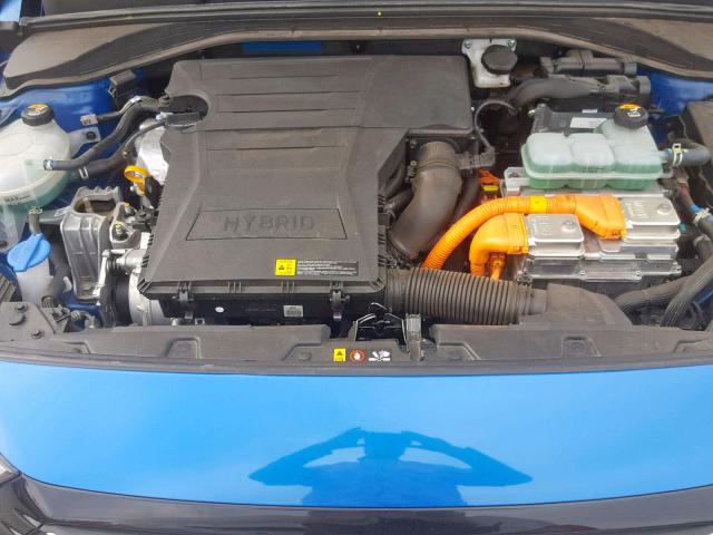 KMHC75LC0JU065867 - 2018 HYUNDAI IONIQ SEL BLUE photo 7