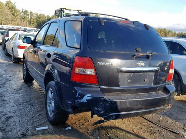 KNDJC736775687849 - 2007 KIA SORENTO EX BLACK photo 3