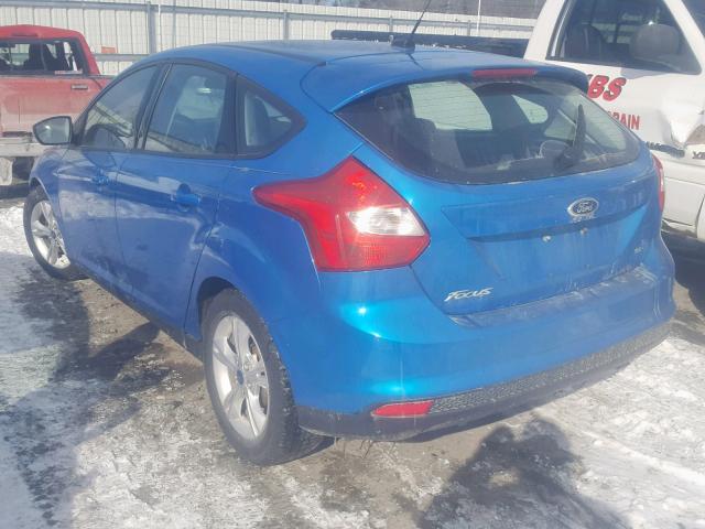 1FADP3K26DL186280 - 2013 FORD FOCUS SE BLUE photo 3