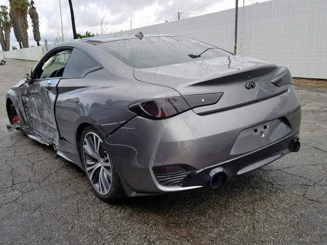 JN1EV7EK1HM360914 - 2017 INFINITI Q60 PREMIU GRAY photo 3