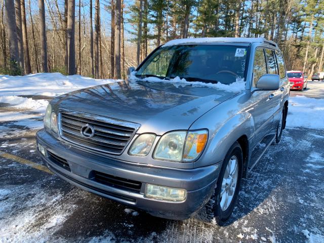 JTJHT00W743537433 - 2004 LEXUS LX 470 BLUE photo 1