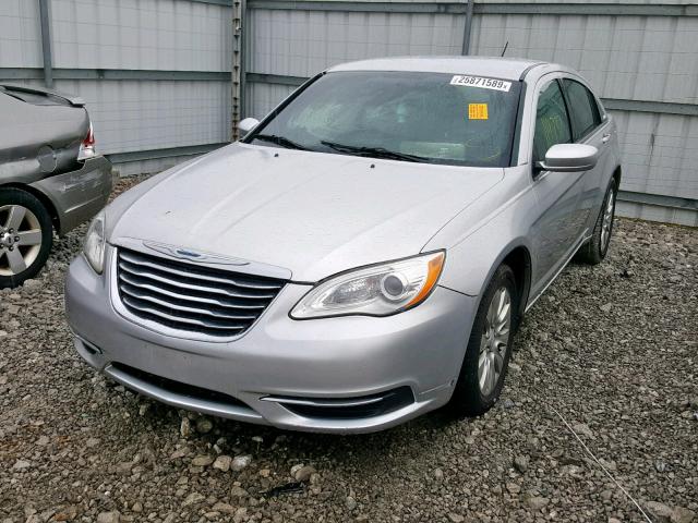 1C3CCBAB1CN319533 - 2012 CHRYSLER 200 LX SILVER photo 2