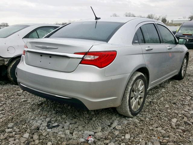 1C3CCBAB1CN319533 - 2012 CHRYSLER 200 LX SILVER photo 4