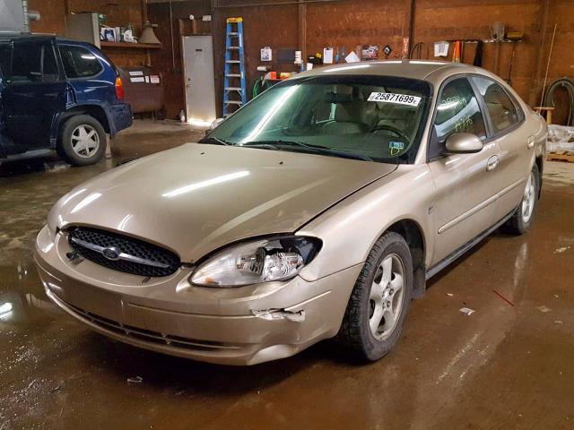 1FAFP55S3YA252513 - 2000 FORD TAURUS SES GOLD photo 2