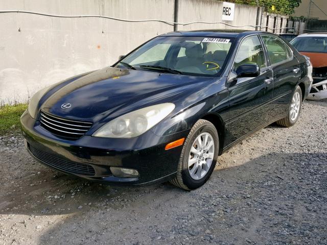 JTHBF30G930144249 - 2003 LEXUS ES 300 BLACK photo 2