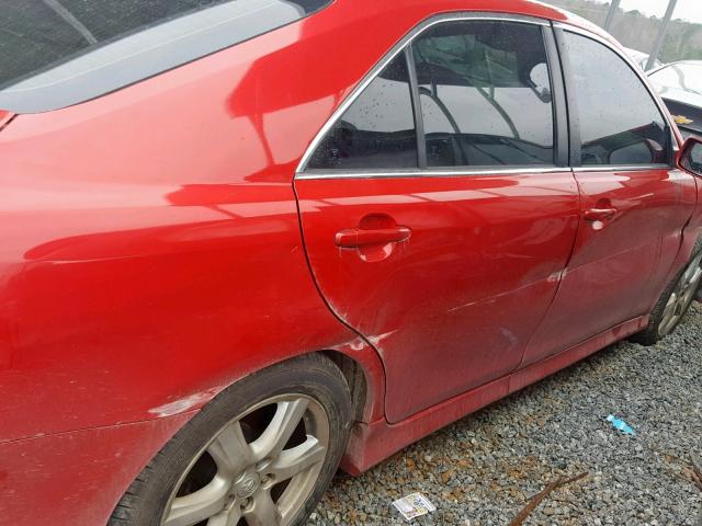 4T1BK46K69U079632 - 2009 TOYOTA CAMRY SE RED photo 9