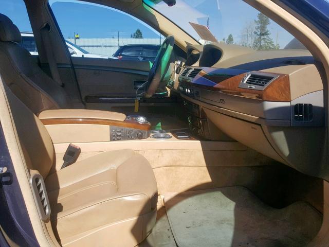 WBAGN63453DR15194 - 2003 BMW 745 LI BLUE photo 5