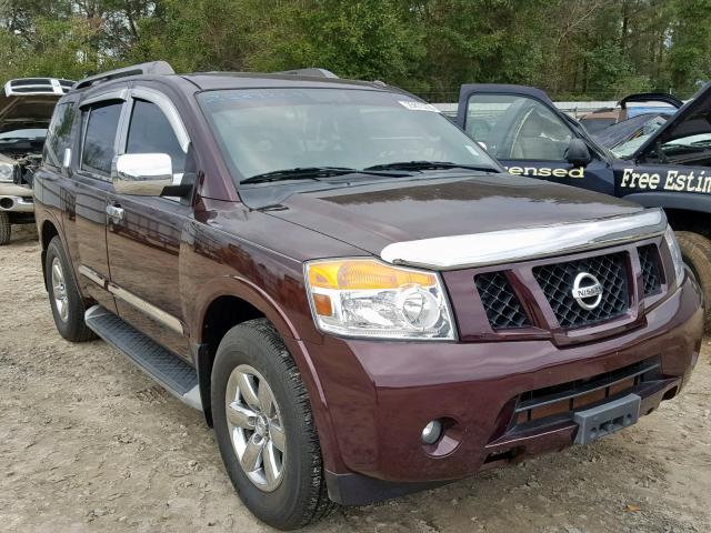 5N1BA0ND0FN601238 - 2015 NISSAN ARMADA SV BURGUNDY photo 1