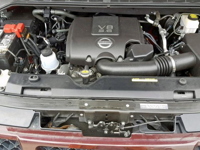 5N1BA0ND0FN601238 - 2015 NISSAN ARMADA SV BURGUNDY photo 7