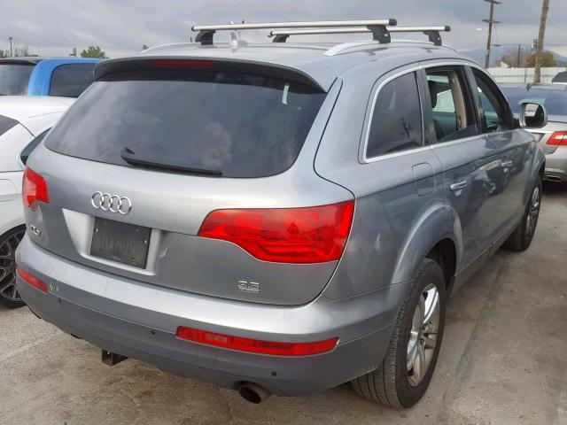 WA1BY74L78D059463 - 2008 AUDI Q7 3.6 QUA SILVER photo 4