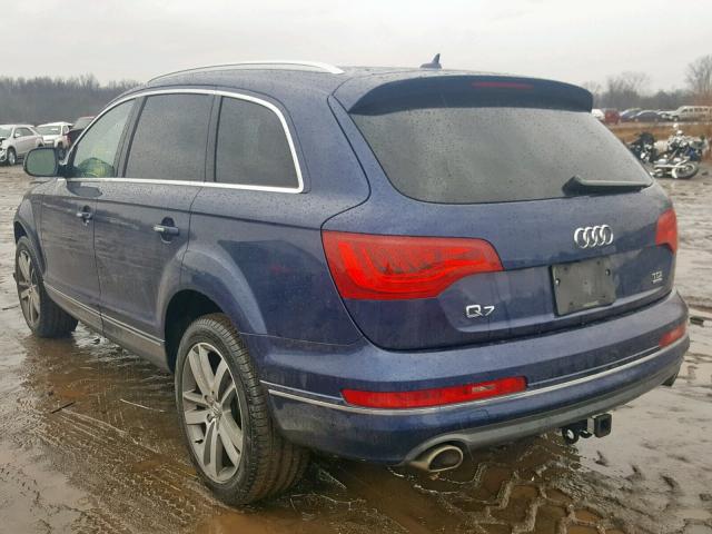 WA1VMAFE8DD009847 - 2013 AUDI Q7 PRESTIG BLUE photo 3