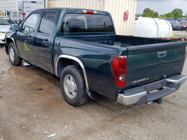 1GCCS136148149392 - 2004 CHEVROLET COLORADO GREEN photo 3