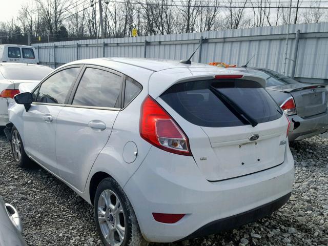 3FADP4EJ9EM121402 - 2014 FORD FIESTA SE WHITE photo 3