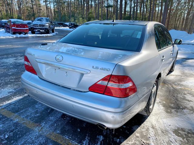 JTHBN36F055002394 - 2005 LEXUS LS 430 SILVER photo 3