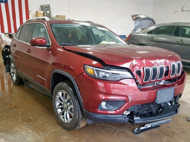 1C4PJLLB6KD262708 - 2019 JEEP CHEROKEE L MAROON photo 1