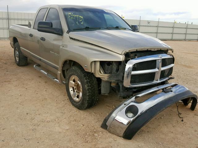 3D7KR28C05G703082 - 2005 DODGE RAM 2500 S GOLD photo 1