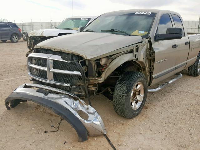 3D7KR28C05G703082 - 2005 DODGE RAM 2500 S GOLD photo 9