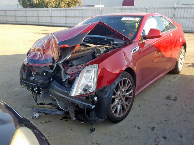 1G6DP1ED0B0118974 - 2011 CADILLAC CTS PREMIU BURGUNDY photo 2