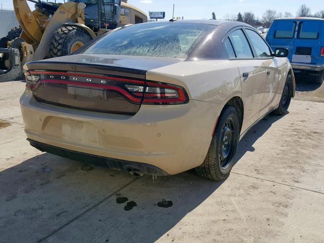 2C3CDXKT5JH293185 - 2018 DODGE CHARGER PO BROWN photo 4