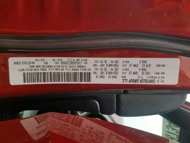 1C4RJEAG6EC239569 - 2014 JEEP GRAND CHER RED photo 10