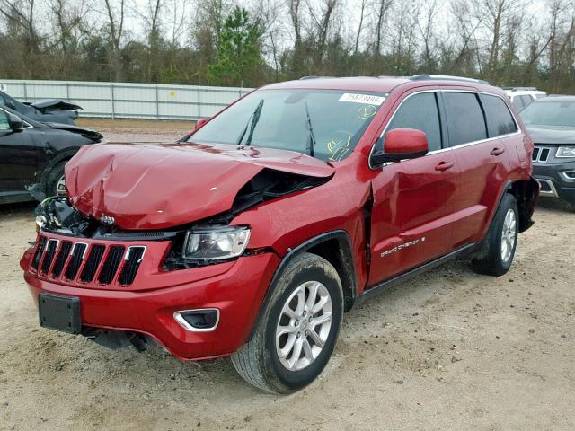 1C4RJEAG6EC239569 - 2014 JEEP GRAND CHER RED photo 2