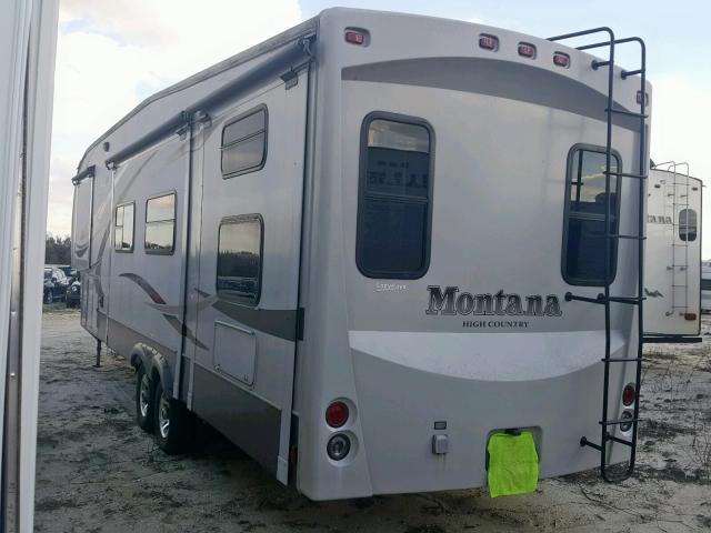 4YDF33320AA740026 - 2010 KEYSTONE MONTANA WHITE photo 3