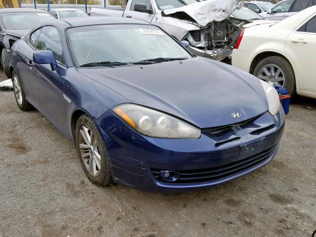 KMHHM66D77U237720 - 2007 HYUNDAI TIBURON GS BLUE photo 1