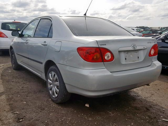 1NXBR32EX3Z033721 - 2003 TOYOTA COROLLA SILVER photo 3