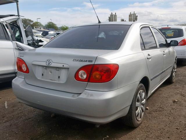 1NXBR32EX3Z033721 - 2003 TOYOTA COROLLA SILVER photo 4