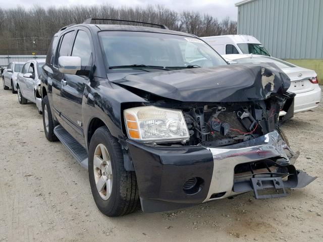 5N1BA08A27N724719 - 2007 NISSAN ARMADA SE BLACK photo 1