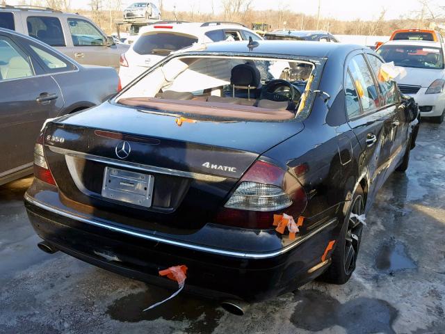 WDBUF87X69B402025 - 2009 MERCEDES-BENZ E 350 4MAT BLACK photo 4