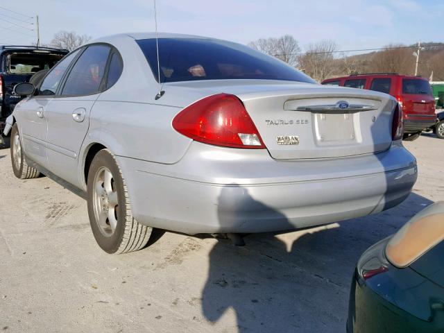 1FAFP55U22G168527 - 2002 FORD TAURUS SES GRAY photo 3