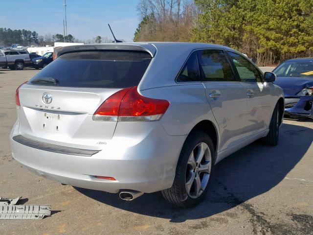 4T3BK11AX9U014335 - 2009 TOYOTA VENZA BASE SILVER photo 4