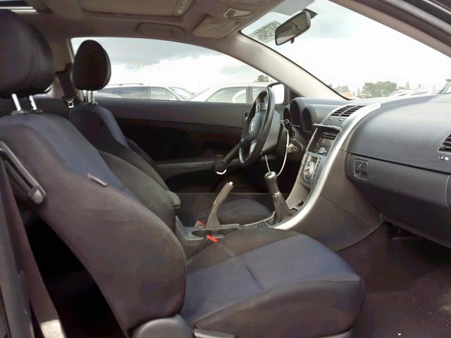 JTKDE167160063719 - 2006 TOYOTA SCION TC შავი ფოტო 5