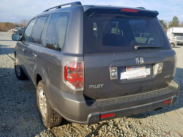 5FNYF18208B008738 - 2008 HONDA PILOT VP GRAY photo 3