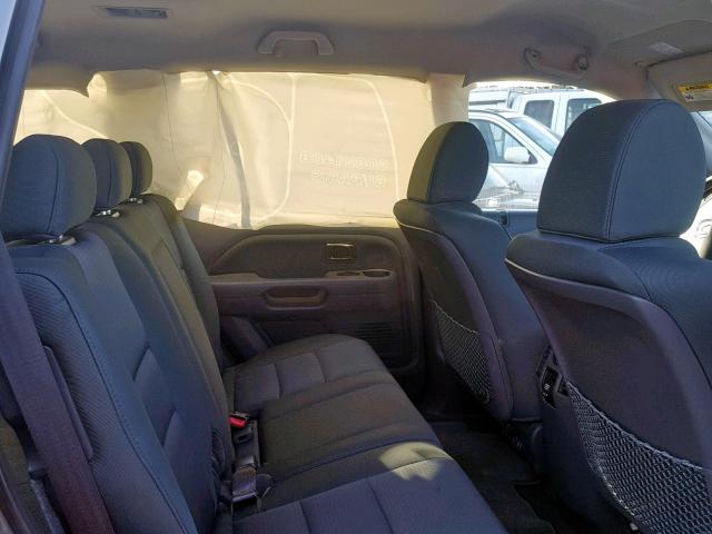 5FNYF18208B008738 - 2008 HONDA PILOT VP GRAY photo 6