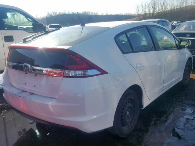 JHMZE2H30ES001839 - 2014 HONDA INSIGHT WHITE photo 4