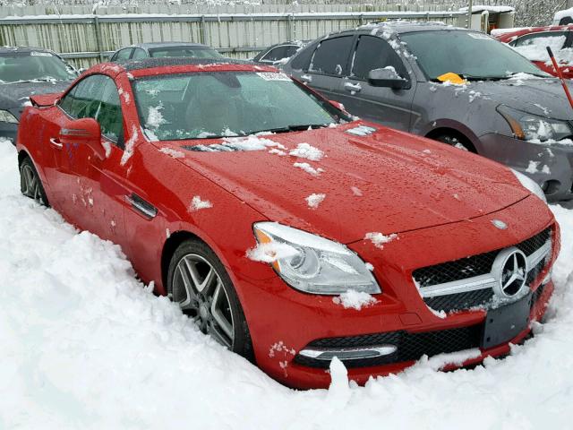 WDDPK4HA1FF111486 - 2015 MERCEDES-BENZ SLK 250 RED photo 1