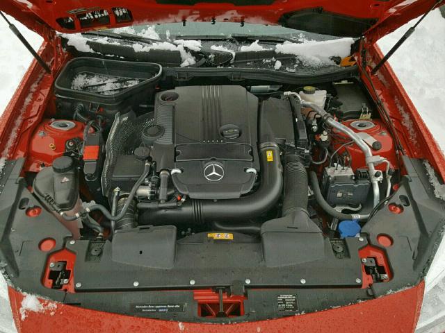 WDDPK4HA1FF111486 - 2015 MERCEDES-BENZ SLK 250 RED photo 7