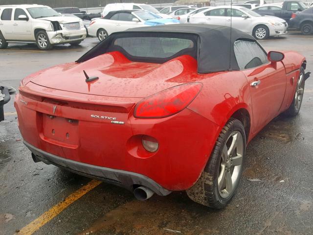 1G2MG35X87Y133142 - 2007 PONTIAC SOLSTICE G RED photo 4