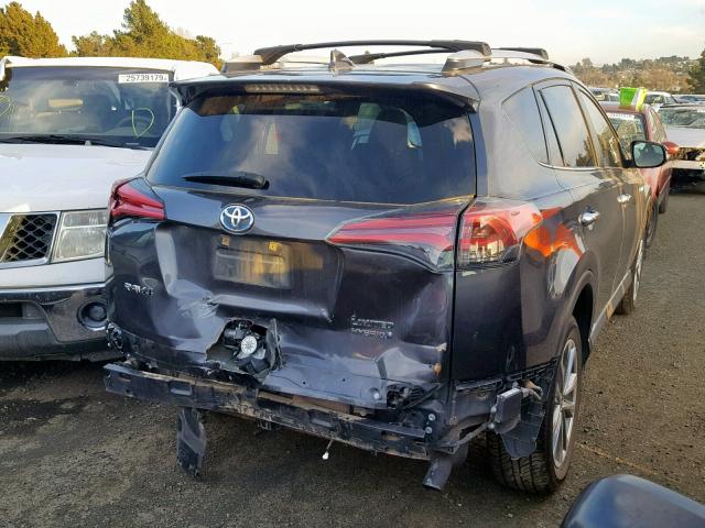 JTMDJREV8GD058223 - 2016 TOYOTA RAV4 HV LI CHARCOAL photo 4