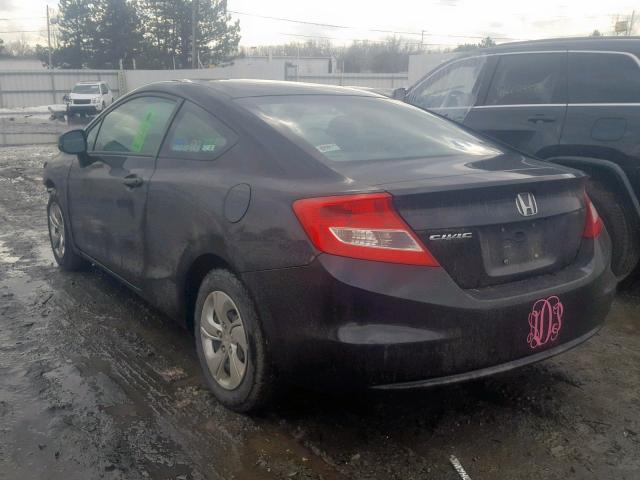 2HGFG3B57DH525558 - 2013 HONDA CIVIC LX BLACK photo 3