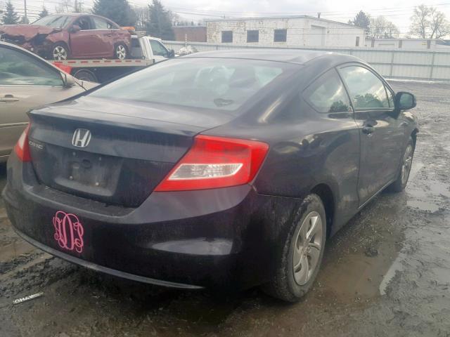 2HGFG3B57DH525558 - 2013 HONDA CIVIC LX BLACK photo 4