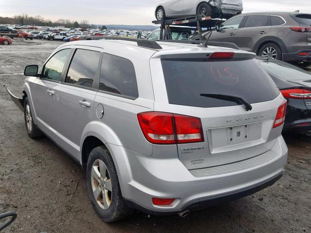 3D4PH1FG1BT532898 - 2011 DODGE JOURNEY MA SILVER photo 3