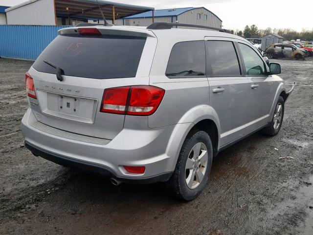 3D4PH1FG1BT532898 - 2011 DODGE JOURNEY MA SILVER photo 4